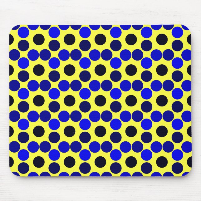 Seeing Dots Black and Blue MOUSEPAD (Front)