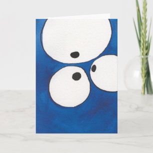 Seeing Eye to Eye to Eye, Blue, Notecard