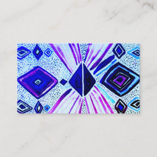Seeing Eyes Geometric Modern Watercolor Business Card