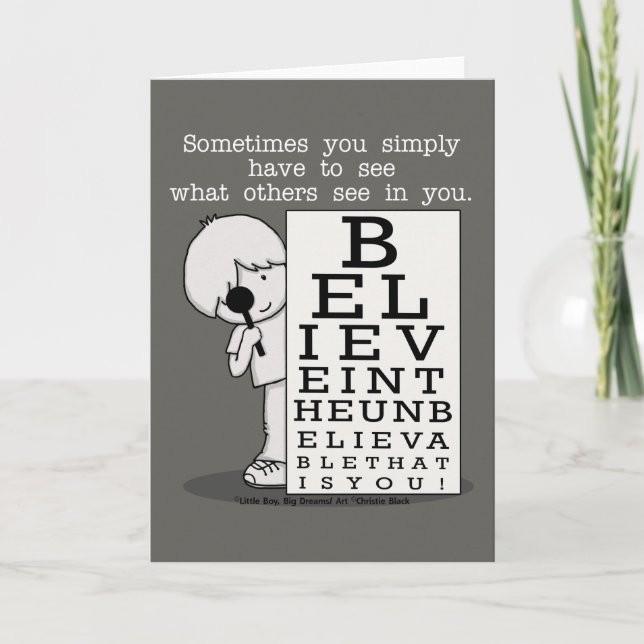 Seeing is Believing-Eye Chart Card (Front)