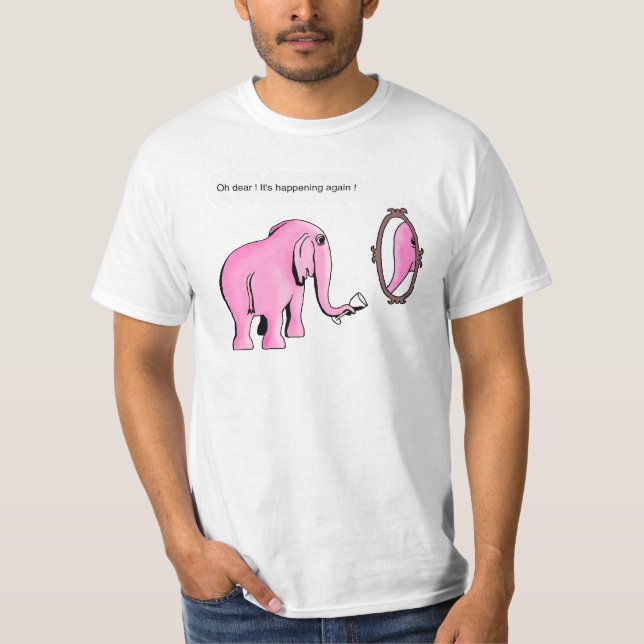seeing pink elephants T-Shirt (Front)