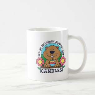 Seeing Shadows Blowing Out Candles Groundhog Birth Coffee Mug
