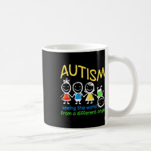 Seeing The World At A Different Angle Autism Coffee Mug