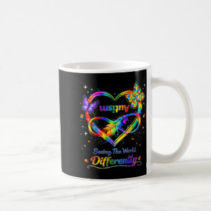 Seeing The World Differently Autism Awareness Girl Coffee Mug