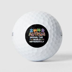 Seeing the World Differently Autism Awareness Golf Balls