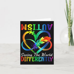 Seeing The World Differently Autism Awareness Infi Card