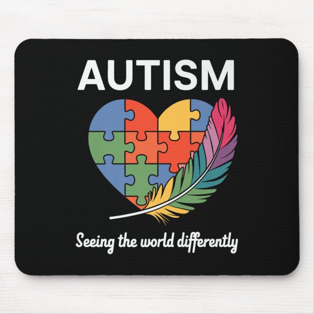 Seeing The World Differently Autism Awareness Infi Mouse Pad (Front)