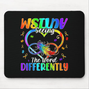 Seeing the World Differently Autism Awareness Mouse Pad