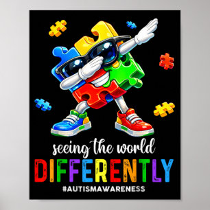 Seeing The World Differently Autism Awareness Poster