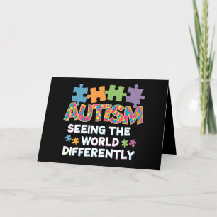 Seeing the World Differently Autism Awareness Thank You Card