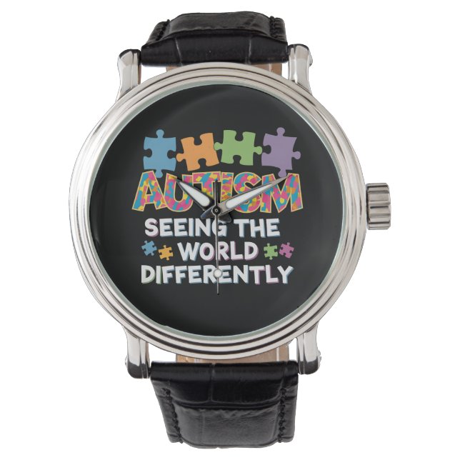 Seeing the World Differently Autism Awareness Watch (Front)