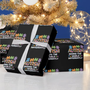 Seeing the World Differently Autism Awareness Wrapping Paper