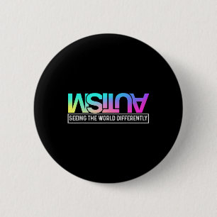 Seeing The World Differently Cute World Autism Awa 6 Cm Round Badge