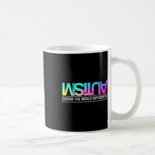Seeing The World Differently Cute World Autism Awa Coffee Mug