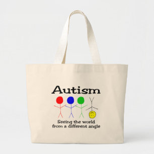 Seeing The world From A Different Angle Large Tote Bag
