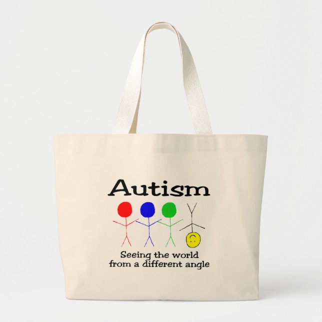 Seeing The world From A Different Angle Large Tote Bag (Front)