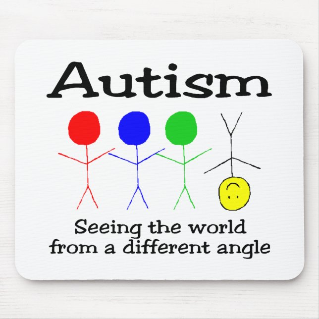 Seeing The world From A Different Angle Mouse Pad (Front)