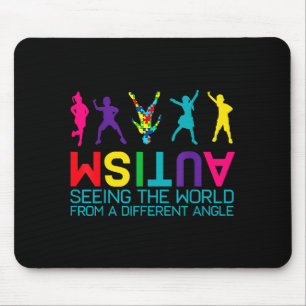 Seeing The World From Different Angle Autism Aware Mouse Pad