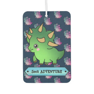 Seek Adventure Green Little Dinosaur Fun Car Air Freshener