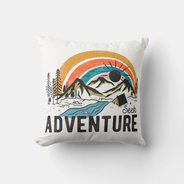 Seek Adventure Mountain Camping Cushion (Front)