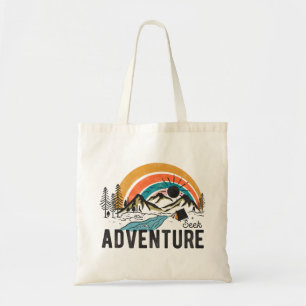 Seek Adventure Mountain Camping Tote Bag