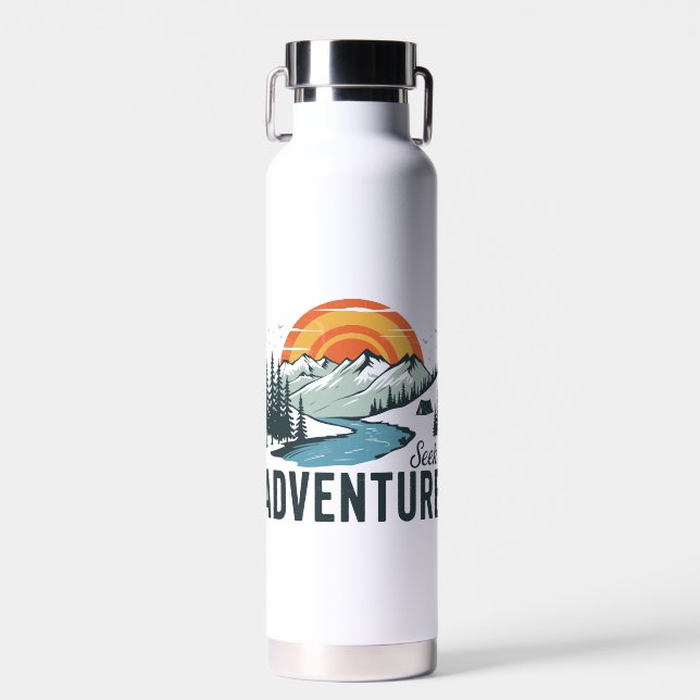 Seek Adventure - Nature Adventure Water Bottle (Front)