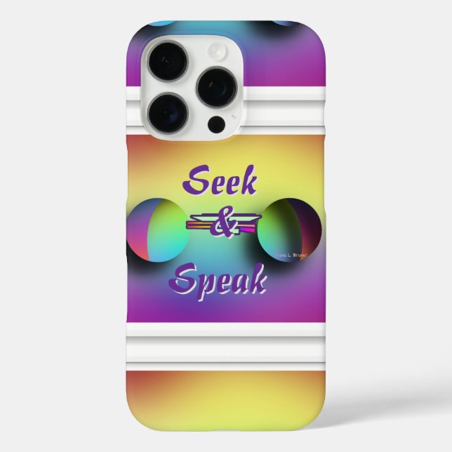 Seek And Speak Logo Case-Mate iPhone Case (Back)