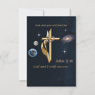 Seek and you will find me thank you card