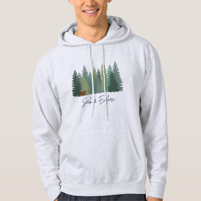 Seek & Explore Men's Hoodie (Front)
