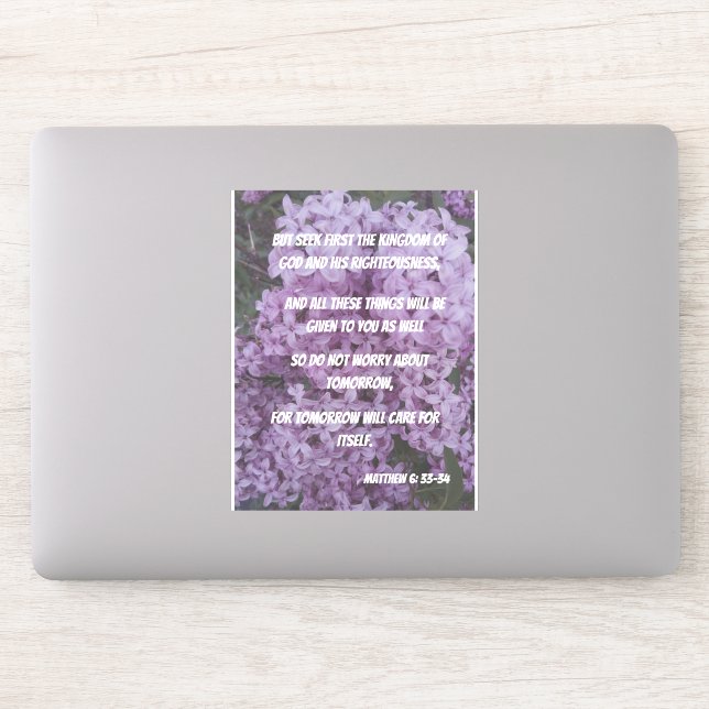 Seek God And Don't Worry Bible Verses Large (Computer)