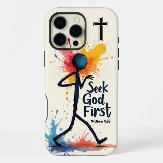 Seek God First  iPhone Case (Back)