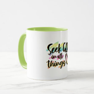 Seek God in All Things Combo Mug