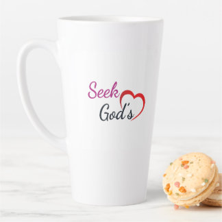 Seek God's Heart  Latte Mug