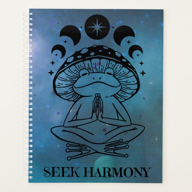 Seek Harmony Yoga Frog Planner (Front)