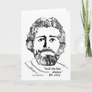 "Seek His Face Always" Ps. 105:4 Card