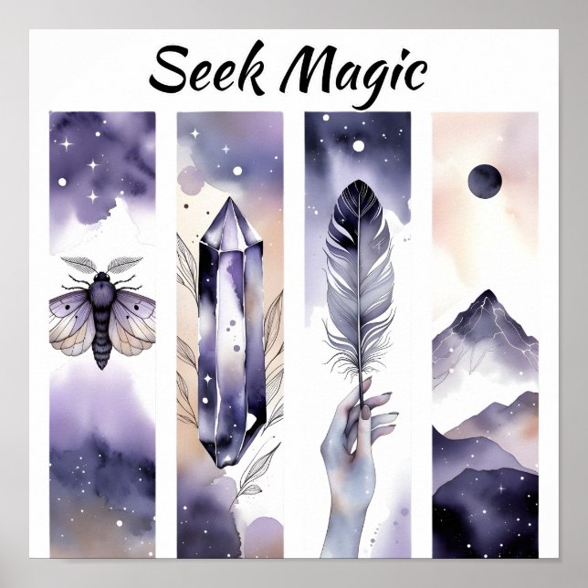 Seek Magic Boho Art Poster (Front)