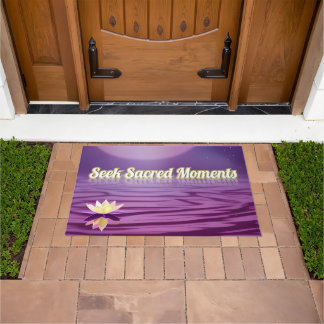 Seek Sacred Moments Doormat