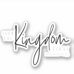 Seek the kingdom first Christian