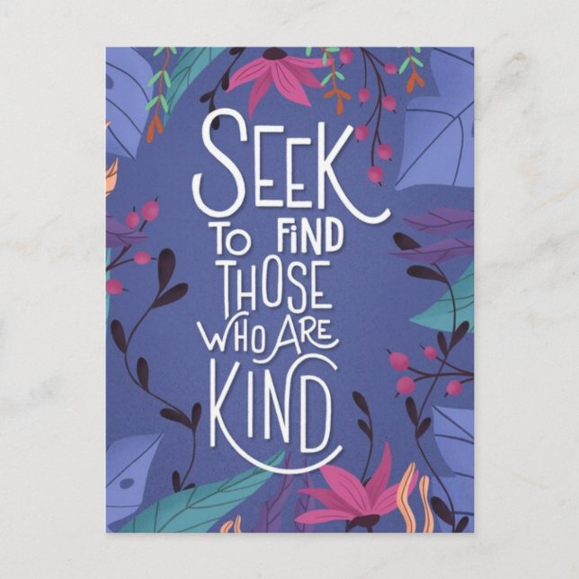 Seek to find postcard (Front)