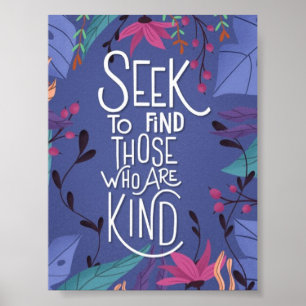 Seek to find poster