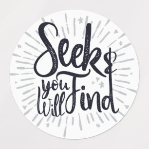 Seek & You Will Find Gospel Sayings Scripture Art