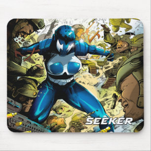 Seeker under attack mouse pad
