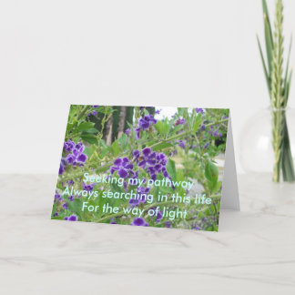 Seeking My Path Card