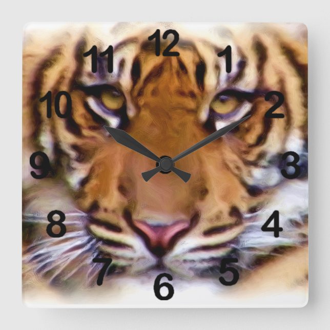 Seeking_ Square Wall Clock (Front)
