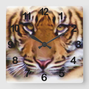 Seeking_ Square Wall Clock