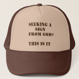 seeking trucker hat