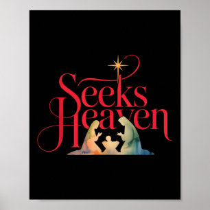 Seeks Heaven Nativity Scene Funny 67 Meme Christia Poster