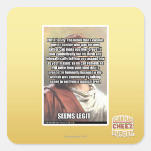 Seems Legit Square Sticker