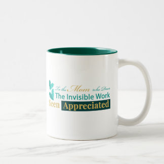 "Seen & Appreciated" Mum Quote White Mug
