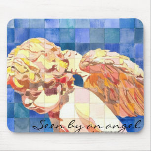 "Seen by an angel" mousepad